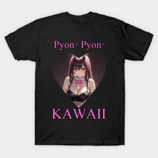 Bunny Pyon Pyon Kawaii Anime Girl T-Shirt